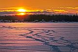 Frozen Lower Rideau Lake Sunrise_33352